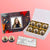 Congratulations gift box personalised with photo on box and chocolates ( with photo printed chocolates )