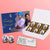 Friendship day gift box personalised with photo on box and chocolates ( with photo printed chocolates )