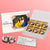 Cute anniversary gift box personalised with photo on box and chocolates ( with photo printed chocolates )