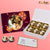 Super Special Rakhi Chocolate gift box personalised with photo on box and chocolates ( with photo printed chocolates )