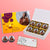 The premium Diwali Treats gift box personalised with photo on box and chocolates ( with photo printed chocolates )