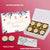 Best Christmas gift box personalized with photo on box and delicious round chocolates ( with photo printed chocolates)