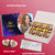 Perfect New Year gift box personalized with photo on box and delicious round chocolates ( with photo printed chocolates)